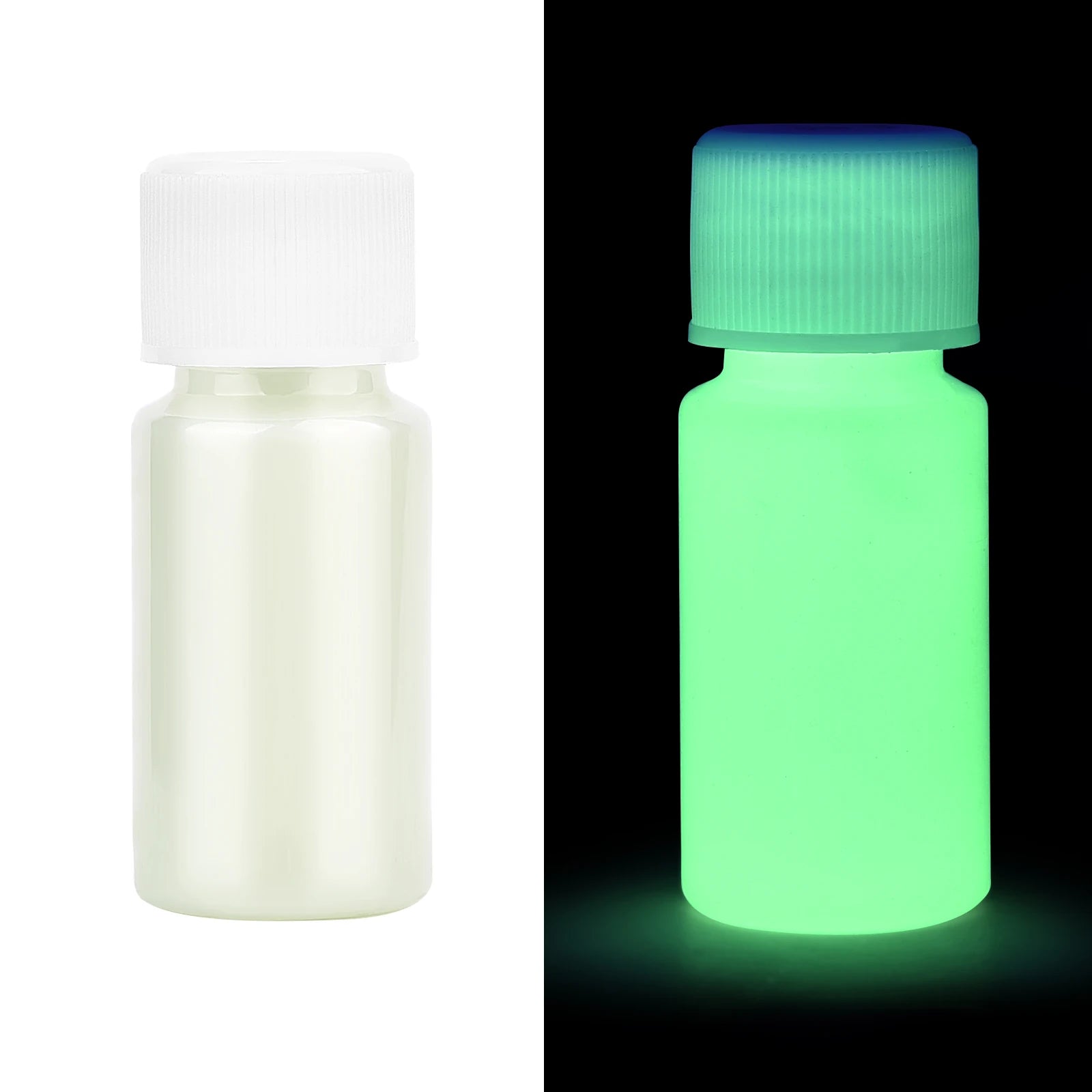 Fluorescent Glow-in-Dark Acrylic Paint Set - Long-Lasting Luminous Art Supplies