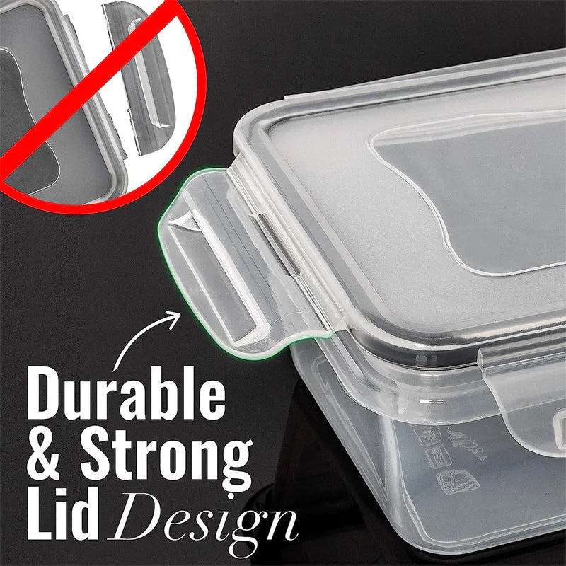 10-Piece Food Storage Container Set - BPA-Free, Microwave & Dishwasher Safe