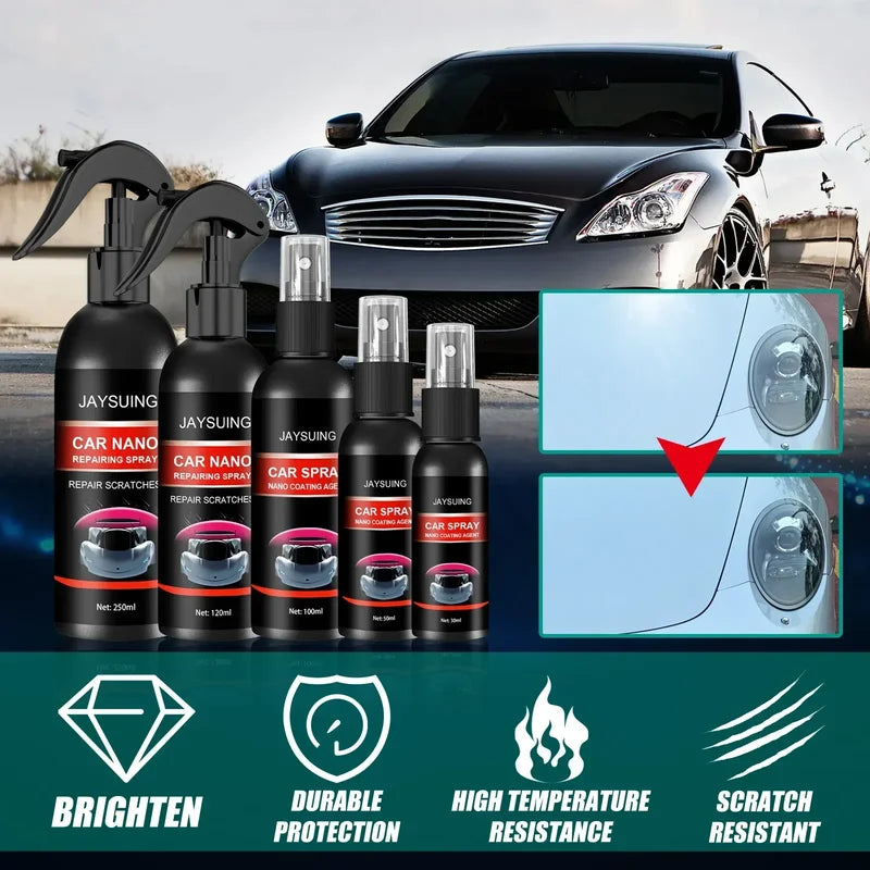 Car Ceramic Coating Spray - Scratch Repair & Hydrophobic Paint Protection