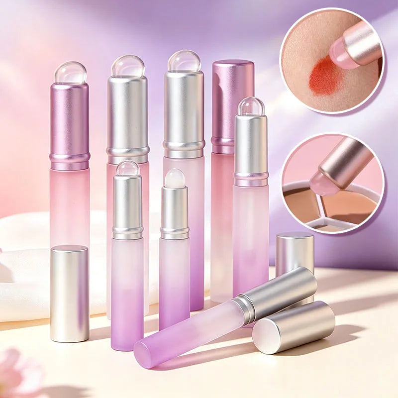 Mini Silicone Lipstick & Concealer Brush Set - Reusable Multi-Use Makeup Tool