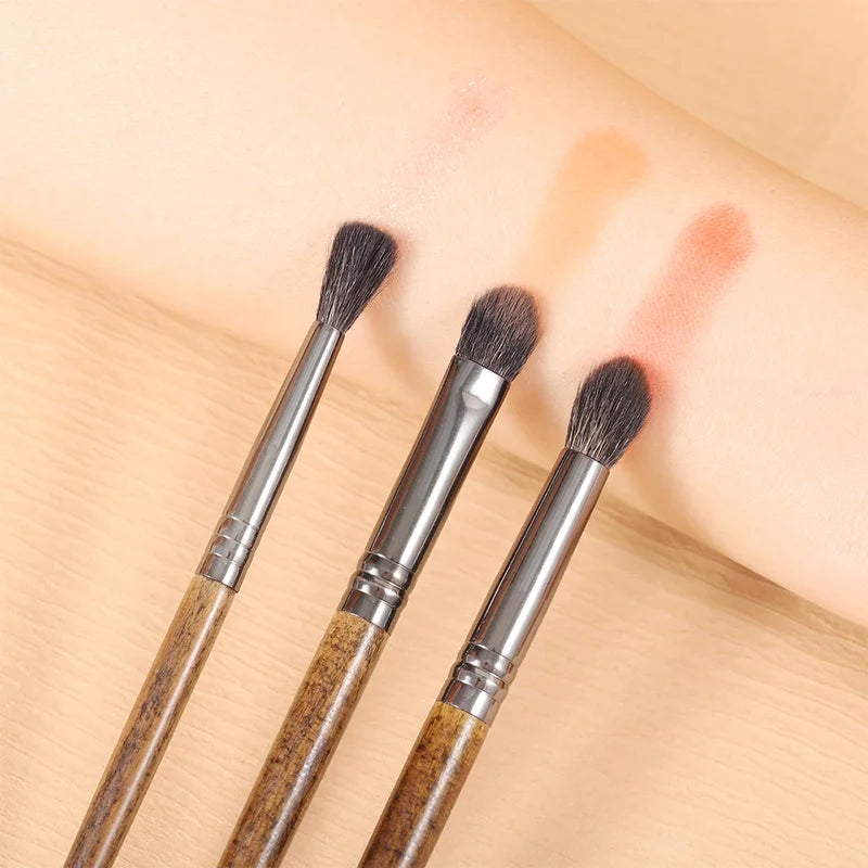 OVW Goat Hair Eyeshadow Makeup Brush Set 4 Pieces - Professional Cosmetic Tools