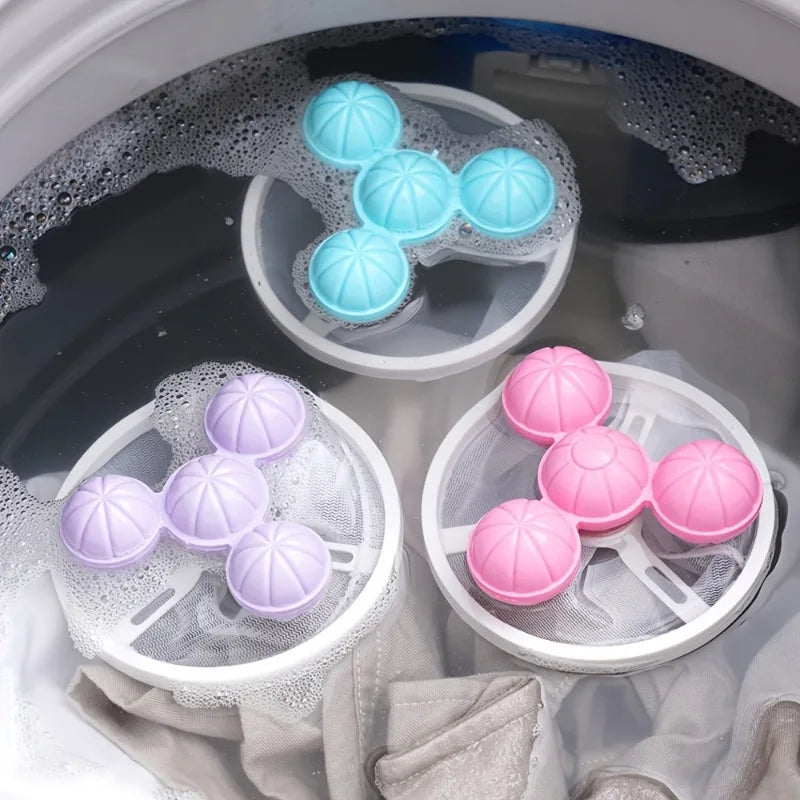 Floating Lint Removal Tool for Washing Machines - Reusable Laundry Hair Filter