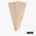 Disposable Wooden Waxing Sticks 15cm 10Pcs Multi-Purpose Wax Applicators for Hair Removal