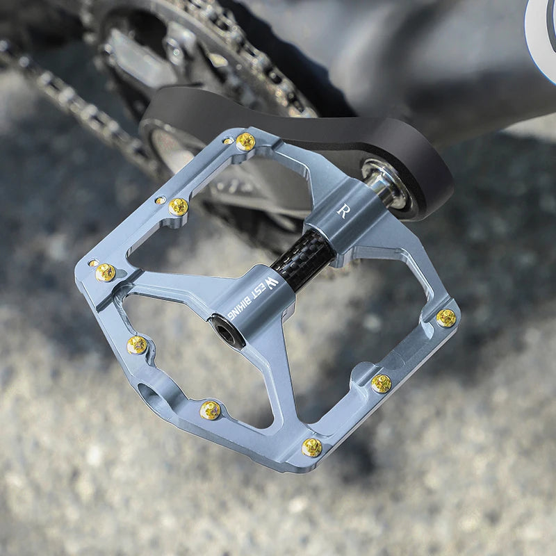 Aluminum Alloy Bicycle Pedal with Three Bearings MTB Road Bike Pedals Anti-Slip Universal