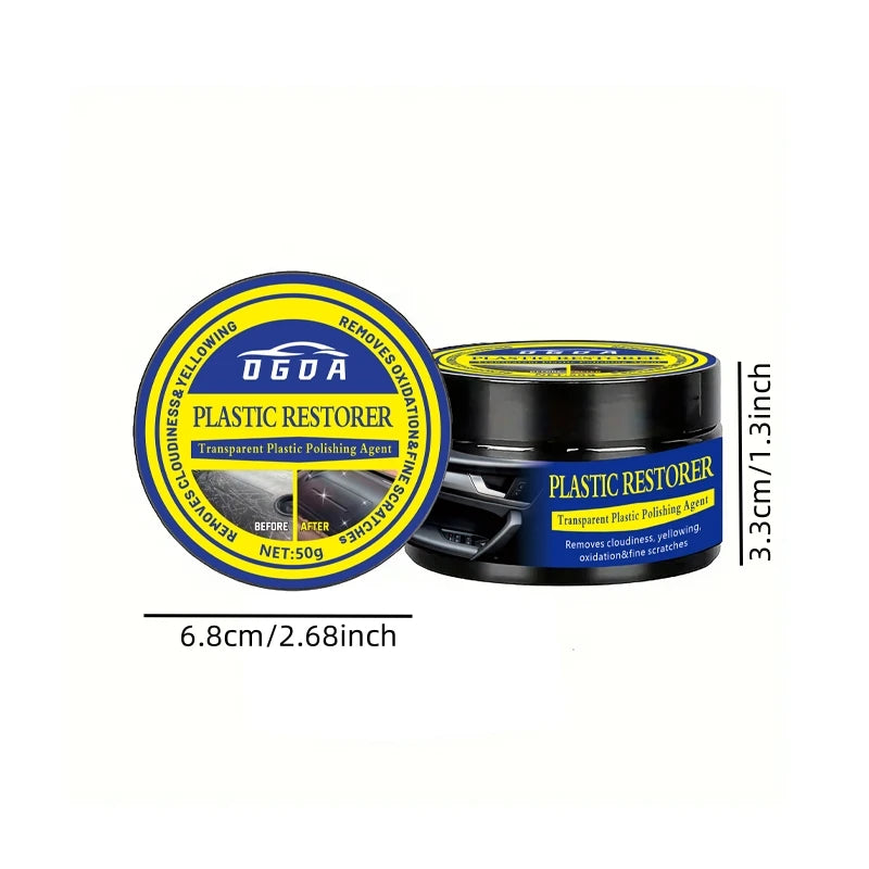 Car Interior Renovation Wax - Plastic Parts Repair, Tire Protection & Gloss
