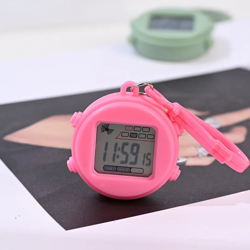 Mini Electronic Watch Night Light Alarm Clock for Backpack, Student Use
