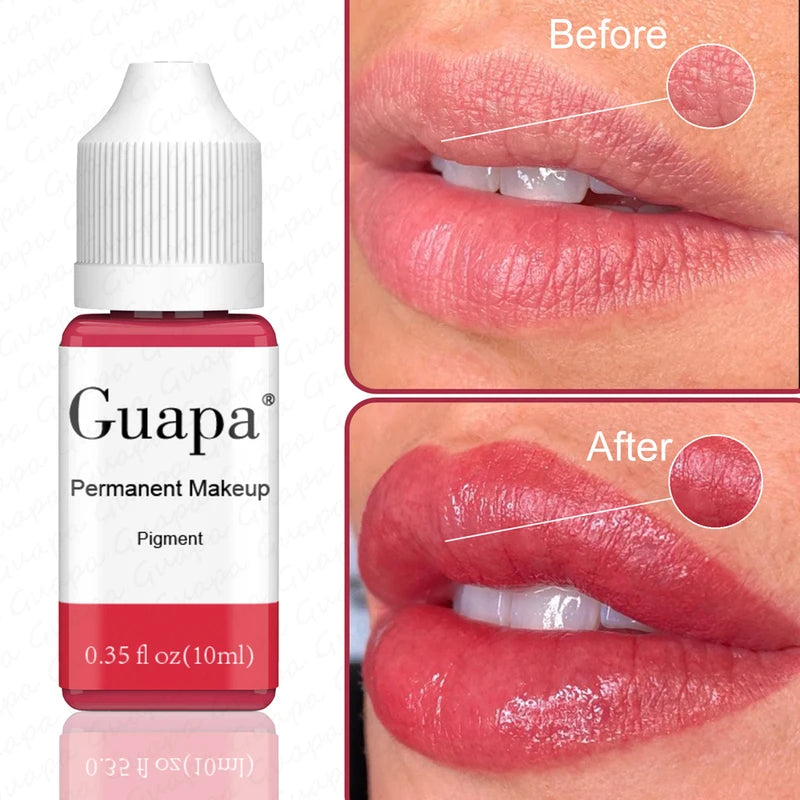 Long-Lasting Semi Permanent Lip & Microblading Pigment Ink Water Based for Tattoo