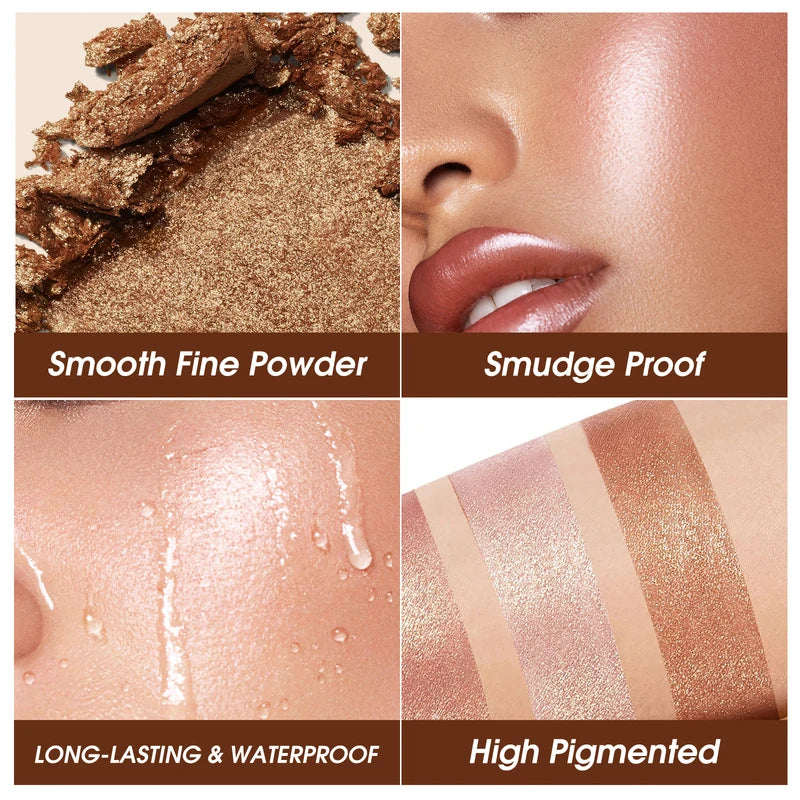 All-in-One Highlighting and Contouring Makeup Palette - 5 Natural Shades
