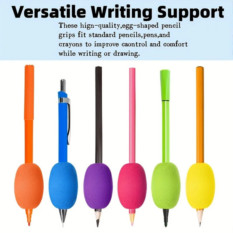 Universal Soft Foam Pen Grip Sleeve - Ergonomic Anti-Fatigue Pencil Holder