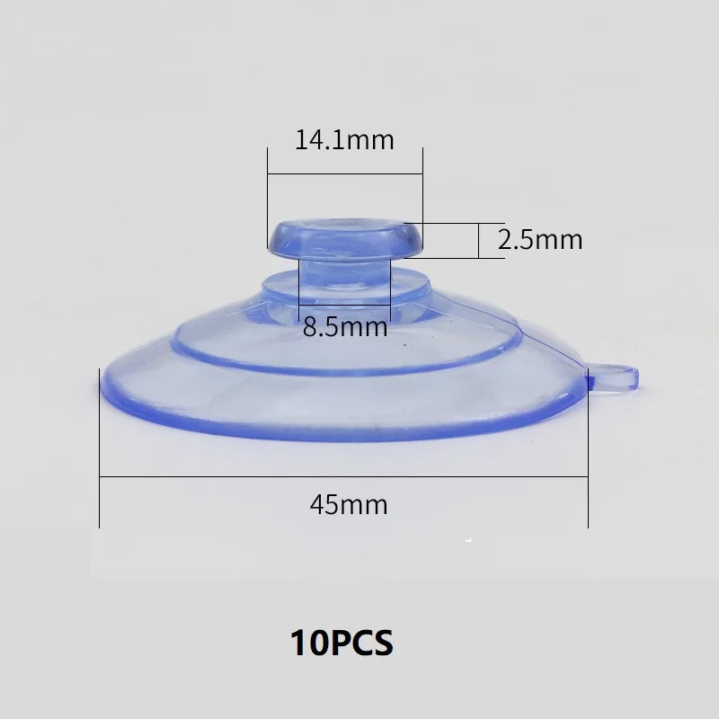 Large Vacuum Suction Cup PVC Sucker for Glass & Bathroom Use - Strong & Reusable