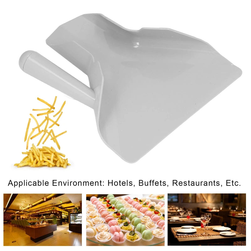 Food Grade French Fries Scoop with Non-Slip Handle - Kitchen Utensil for Chips & Popcorn