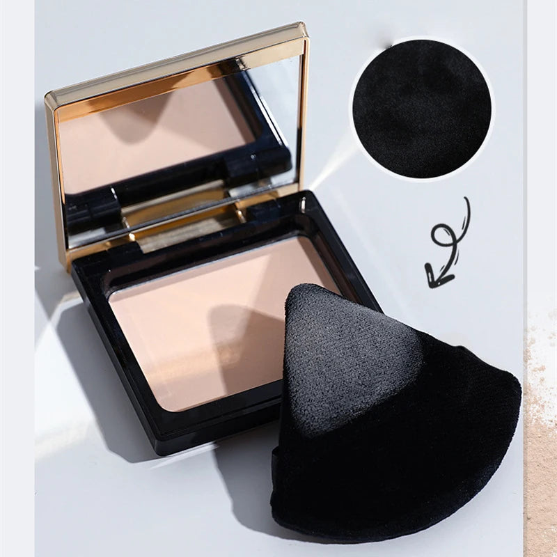 8-Piece Triangle Velvet Makeup Sponges Set for Face & Eye Contouring Wet Dry Use