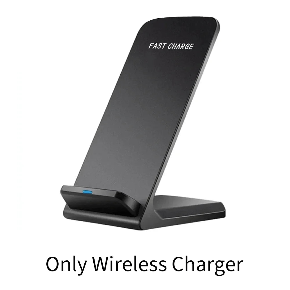 Fast Wireless Charging Stand for Samsung, iPhone, Xiaomi - Multiple Colors