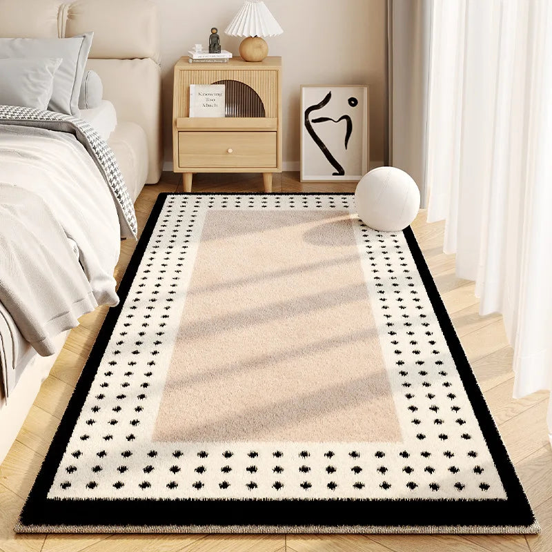 Faux Cashmere Fluffy Rug for Living Room and Bedroom Non-Slip Home Decor