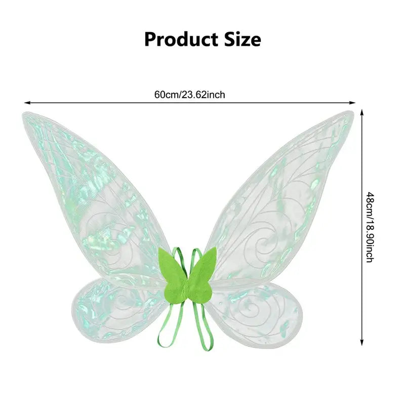 Fairy Wings Costume for Women and Girls Sparkle Butterfly Dress-Up Props
