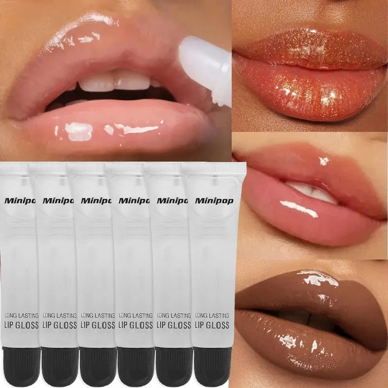 Long Lasting Hydrating Clear Lip Gloss Set - Non-Sticky High-Shine Lip Care