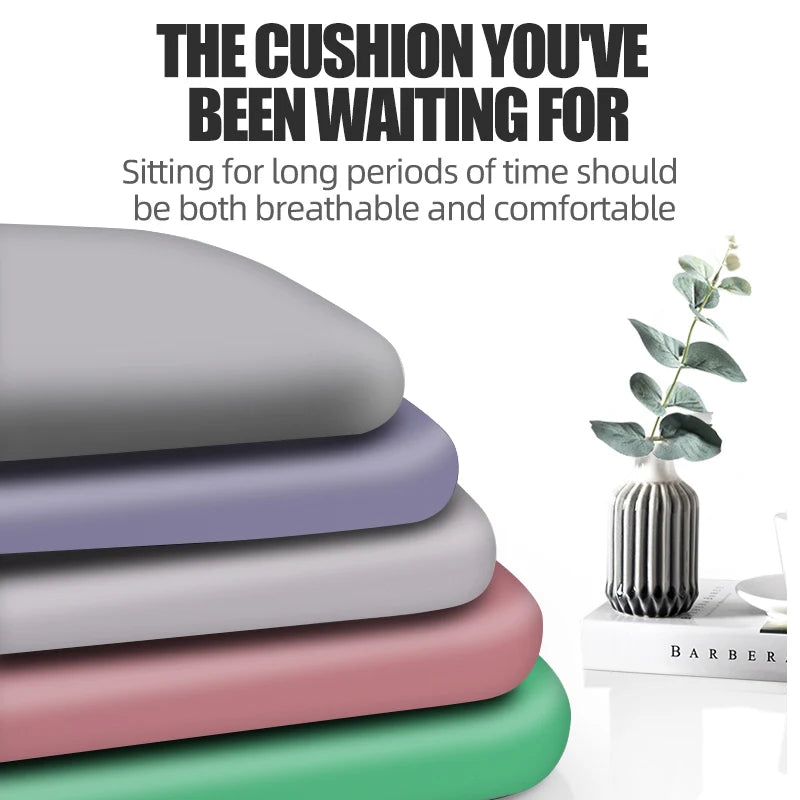 Ergonomic Memory Foam Seat Cushion for Office & Car Use - Hemorrhoid Relief, Four Seasons Comfort