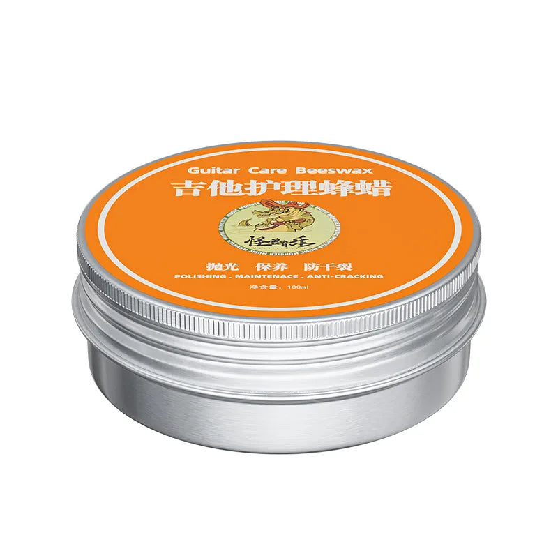 Guitar and String Instrument Polishing Wax - Natural Beeswax Care Oil for Wood Maintenance