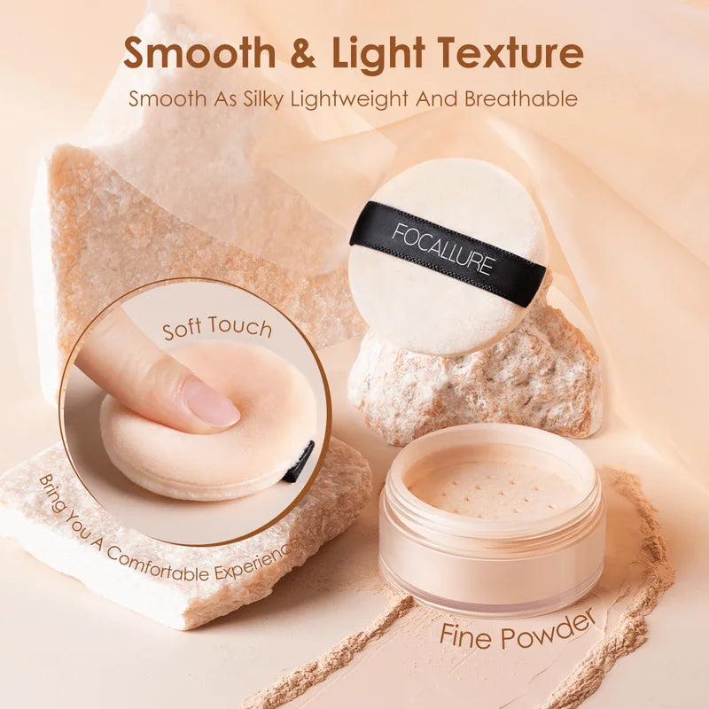 Loose Face Powder Set - Multiple Colors, Finishing & Setting Makeup