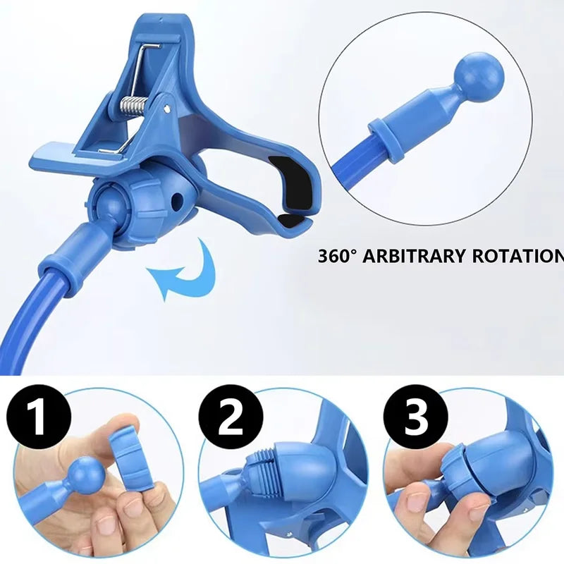 Flexible Mobile Phone Holder Long Arm Clamp Desk & Bed Stand Smartphone Support