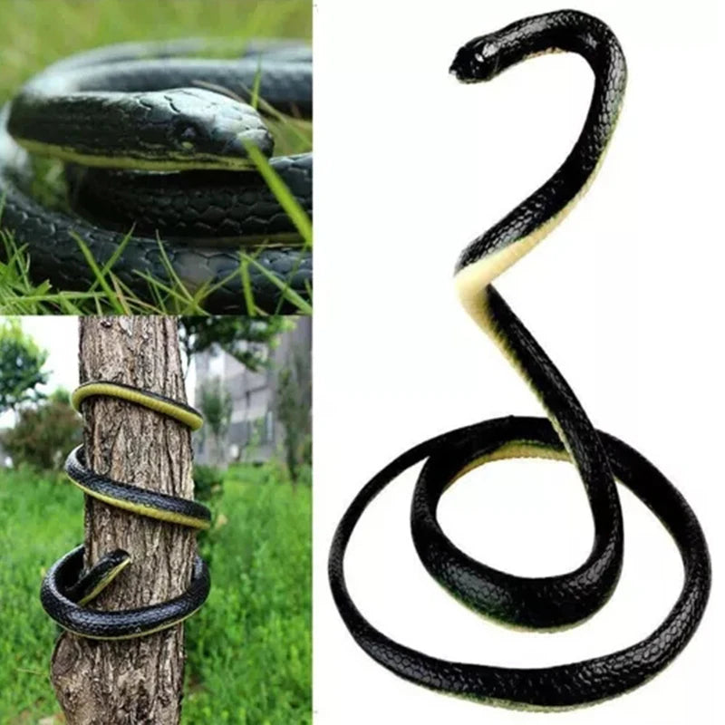 Realistic Snake Prank Toy - Soft Rubber Fake Snake for Scaring & Gags