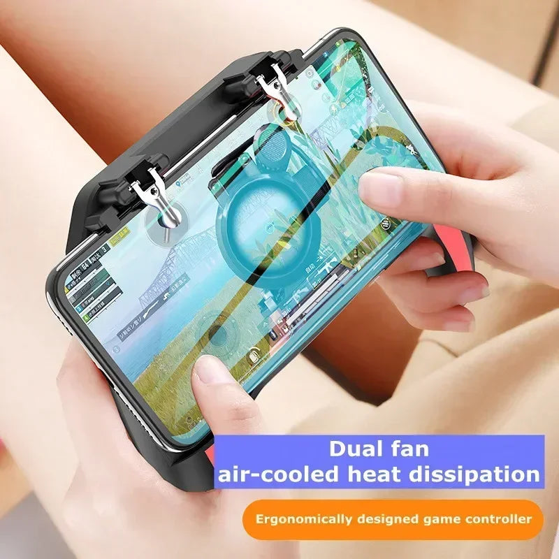Mobile Phone Game Handle with Cooling Fan Joystick Controller for IOS & Android