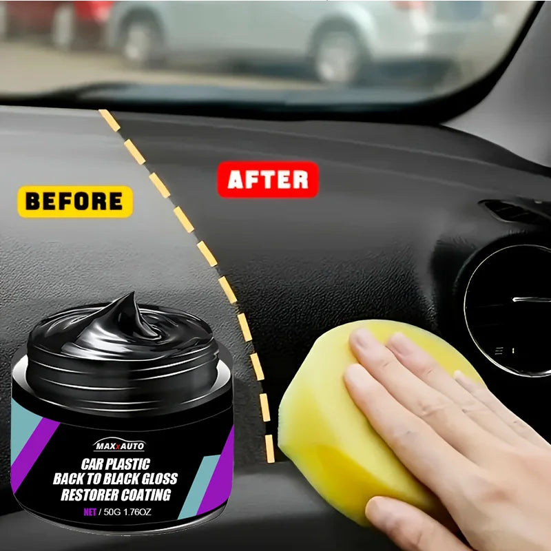 Car Plastic & Panel Repair Wax Polish - Long-Lasting Shine & Protection