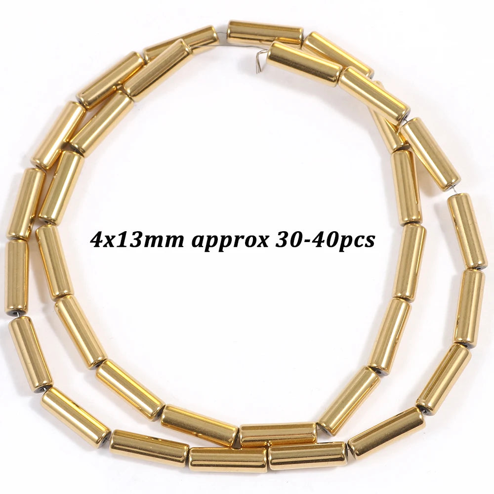 Natural Stone AAA+ Hematite Spacer Beads for Jewelry Making 15''