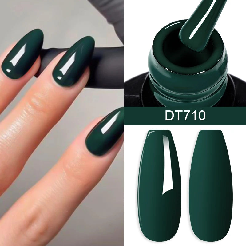 7.3ml Nail Gel Polish Kit Semi Permanent Manicure DIY Nail Supplies Base Top Coat