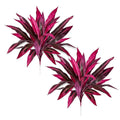 2pcs Artificial Dragon's Blood Tree UV Resistant Waterproof Faux Foliage for Garden & Wedding Decor