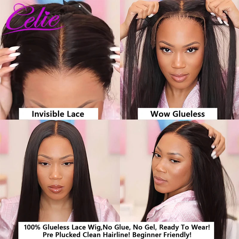 Human Hair Lace Front Wigs for Women 5x5 & 13x4 HD Transparent Lace - Natural, Pre Plucked, Full & Lustrous 22in