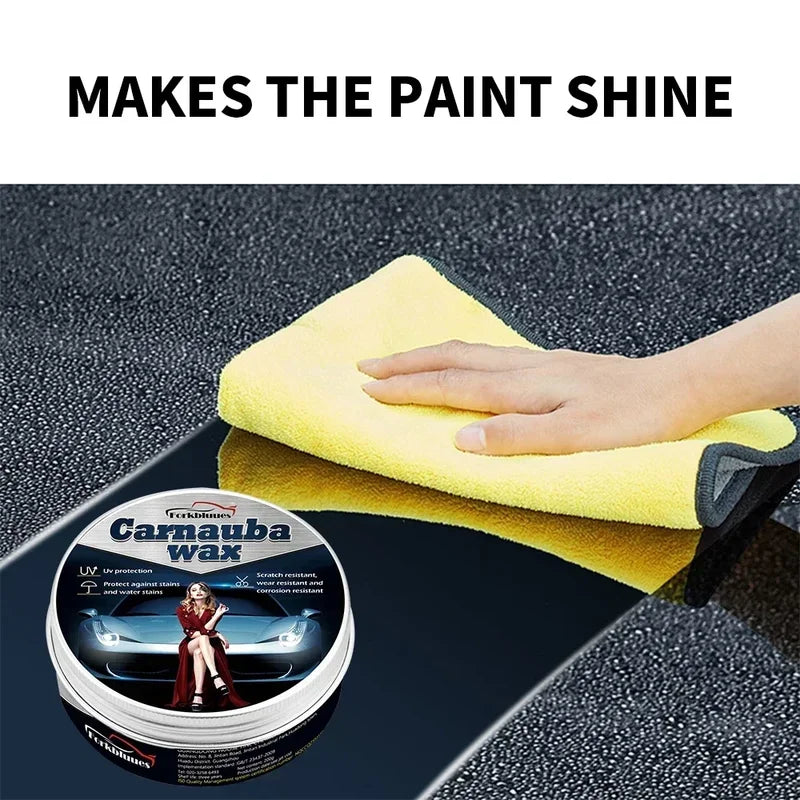 Car Wax Crystal Plating Set Hard Glossy Paint Coating Scratch Repair with Sponge