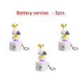 Luminous Sounding Stress Relief Keychain Toy - Portable Electronic Pendant for Adults