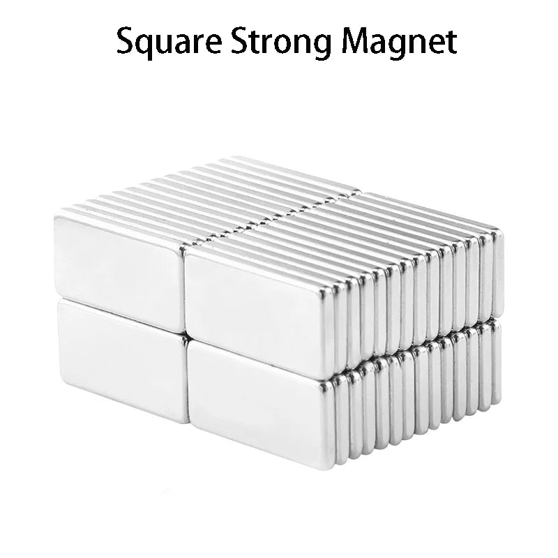 Rectangular Magnet Set 20/50pcs Metal Magnets for Industrial Use, No Battery Needed