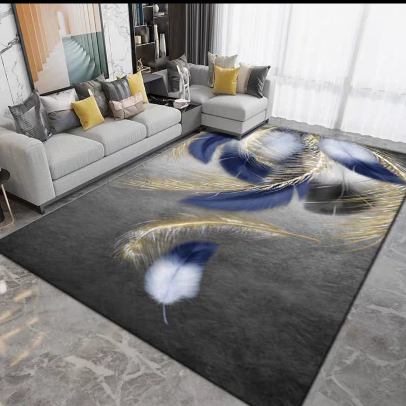 Nordic Minimalist Style Carpet for Living Room & Bedroom Non-Slip Floor Mat