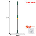 Silicone Floor & Glass Scraper Broom with Squeegee - Multi-Color Household Cleaning Tool