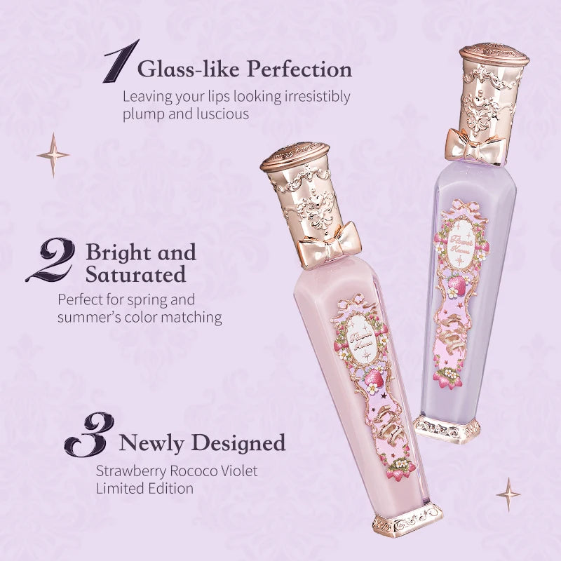 Flower Knows Strawberry Rococo Lip Gloss - Glowy, Hydrating, Moisturizing