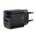 GaN 35W Fast USB C Wall Charger with Digital Display for Samsung & More