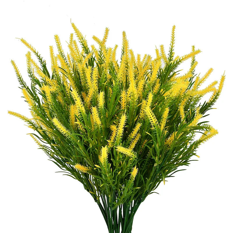 Artificial Lavender Fake Flower 7 Fork Simulation Flower for Wedding Home Decoration