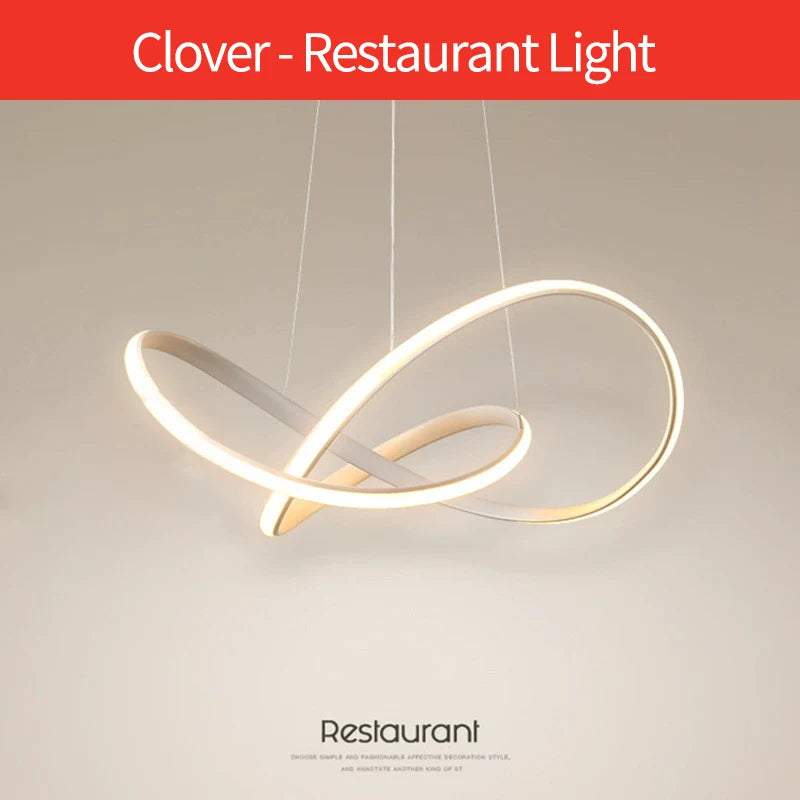 Modern Geometric Pendant Light Fixture for Living Room & Dining Room - Adjustable LED Chandelier