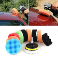 12PCS Car Polishing Sponge Buffing Pads Kit - 3 Inch Waxing & Detailing