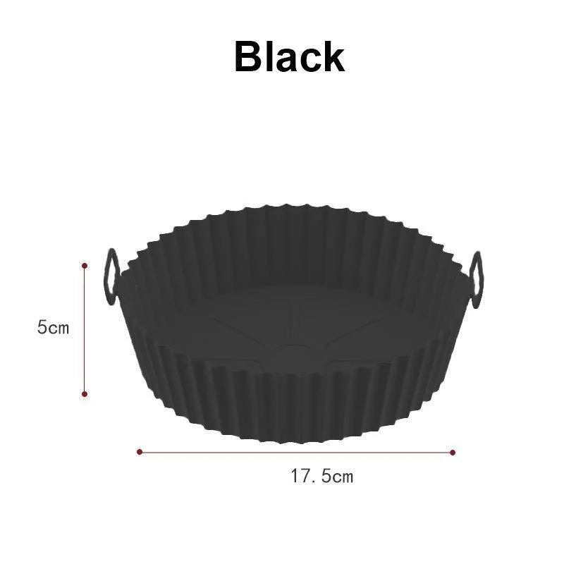 Reusable Silicone Air Fryer Liners - Non-Stick, Food Safe, Easy to Clean, Fits Most Air Fryers