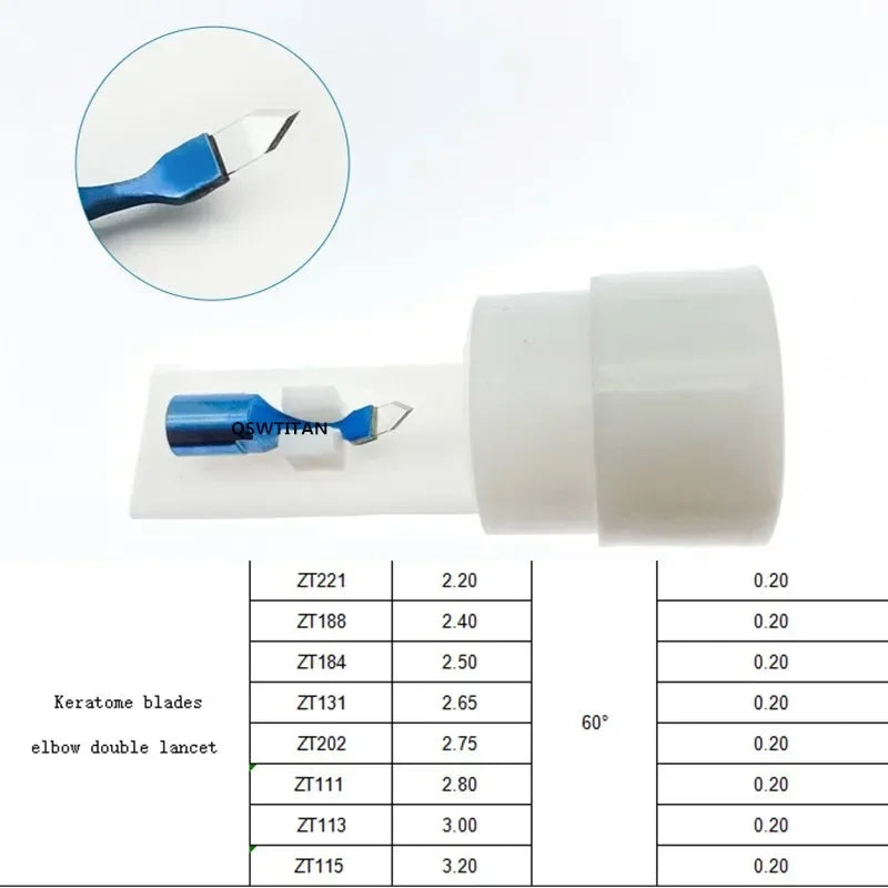 Sapphire Keratome Blade for Ophthalmic Surgery - Medical Instrument