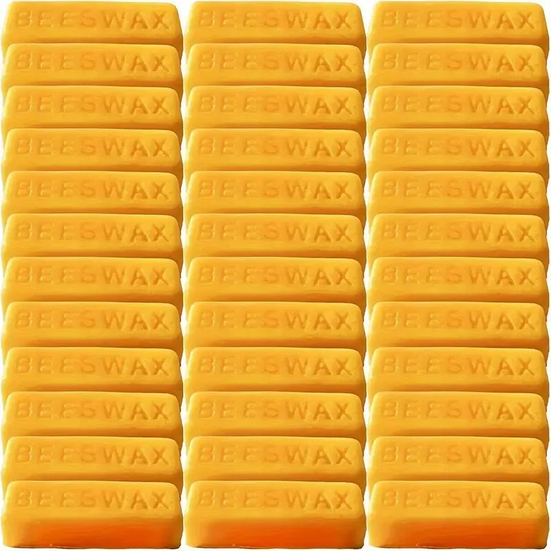 Natural Beeswax Candle Making Stick Set - Pure Wax for Crafts & Furniture Polishing