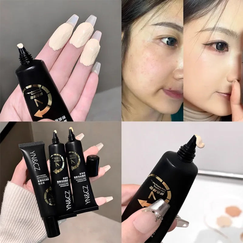 White Liquid Foundation for Halloween Cosplay Waterproof Full Coverage Face Paint