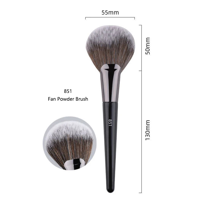 Powder Contour Makeup Brush Set - Professional Blusher & Bronzer Tools