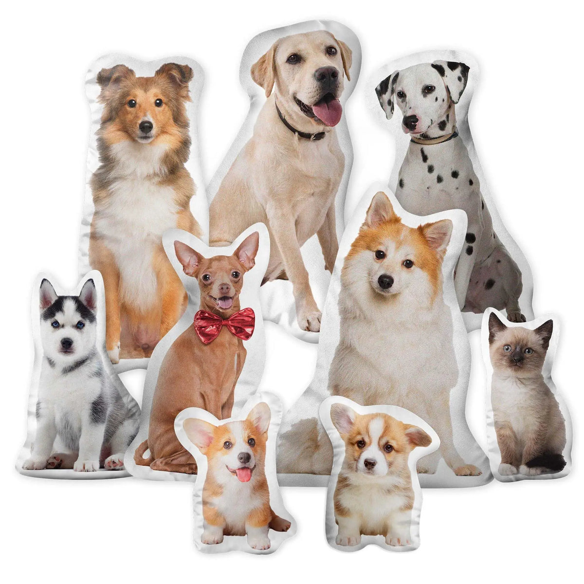 Personalized Dog & Cat Photo Pillow - Custom Pet Face Plush Gift