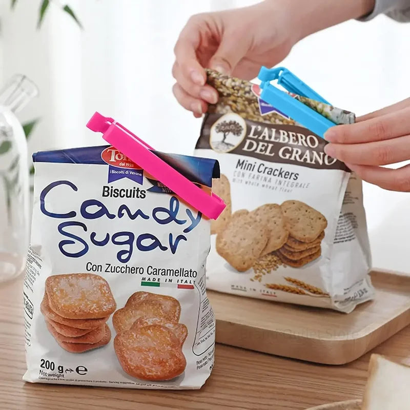 Kitchen Food Seal Bag Clips Set - Reusable Airtight Sealing Clamps for Snacks & Food Storage