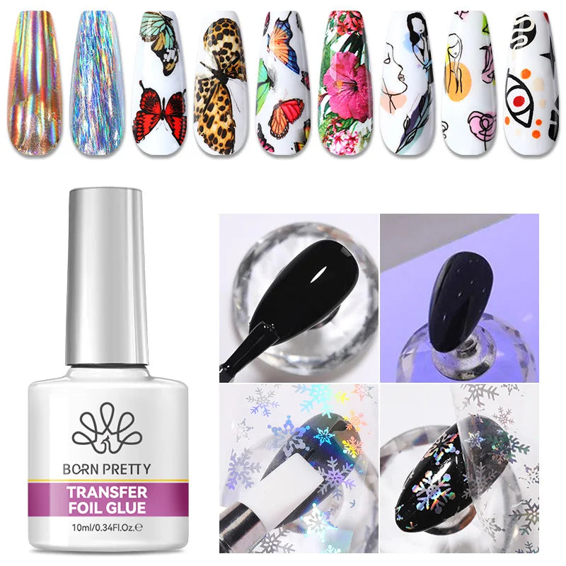 10ml Transfer Foil Nail Gel Polish for Nail Art & Manicure