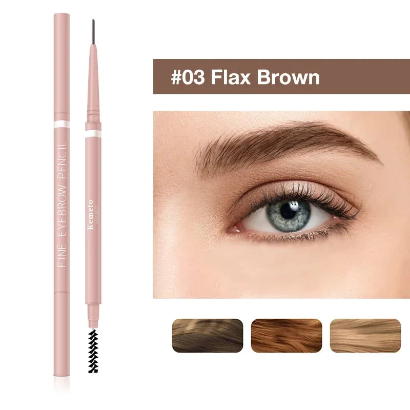 Waterproof Double-Ended Eyebrow Pencil Ultra Fine 1.5mm Long Lasting Makeup Tool